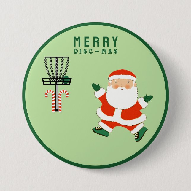 Discgolfpresentidéer för julgranen knapp (Framsida)
