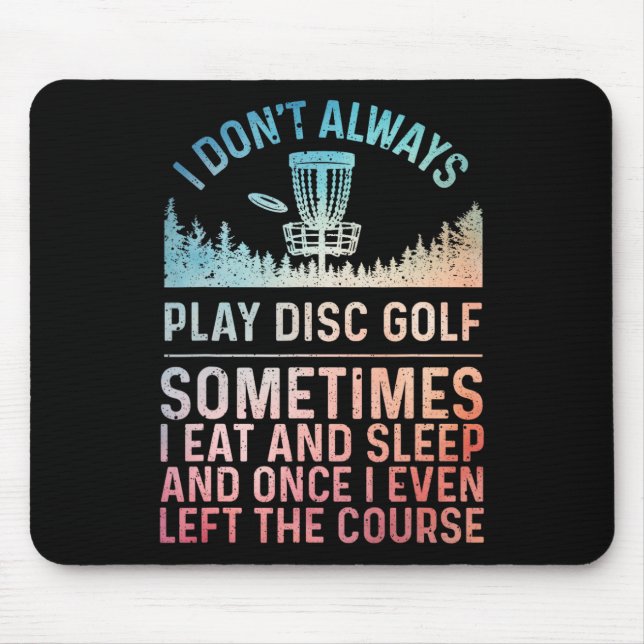 Discgolfskonst för män och kvinnor Discgolfspelare Musmatta (Framsidan)