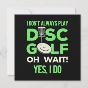 Discgolfspelare Jag Spelar Inte Alltid Discgolf Julkort