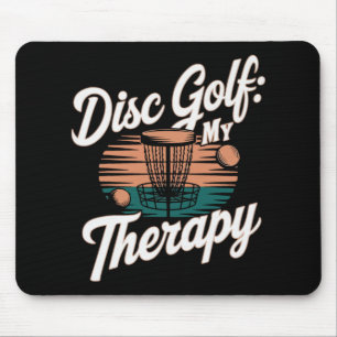 Discgolfspelare Roligt Frisbeespel Musmatta