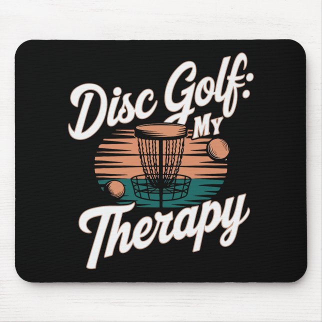 Discgolfspelare Roligt Frisbeespel  Musmatta (Framsidan)