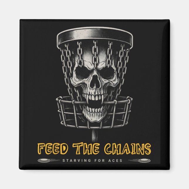 Discgolfspelare - Rollig Feed The Chains  Magnet (Framsidan)