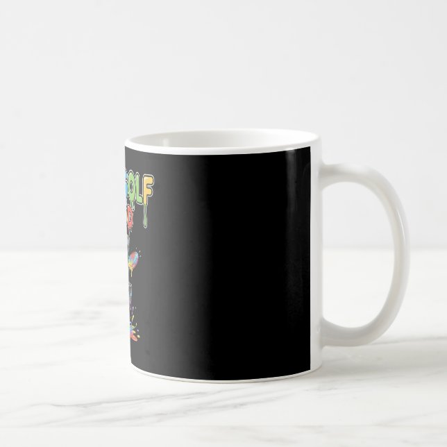 Discgolfstämning Regnbåge Splash Disc Sket  Kaffemugg (Höger)