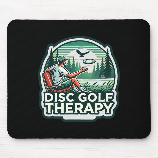 Discgolfterapi - Slappna av och spela  Musmatta (Framsidan)