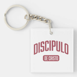 Discibel burgundy Acrylic Keychain Spansk
