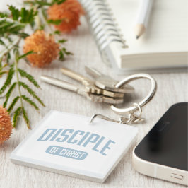 Discibelt Light Blue Acrylic Keychain