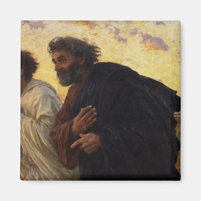 Disciples Peter och John Running Magnet (Framsidan)