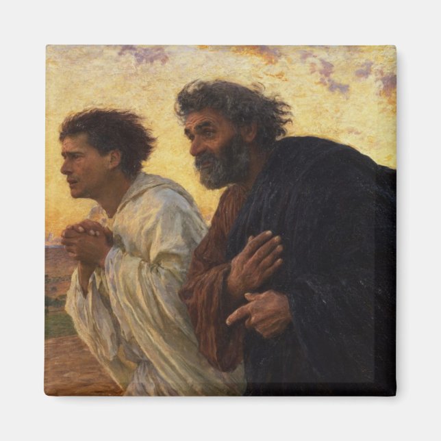 Disciples Peter och John Running Magnet (Framsidan)