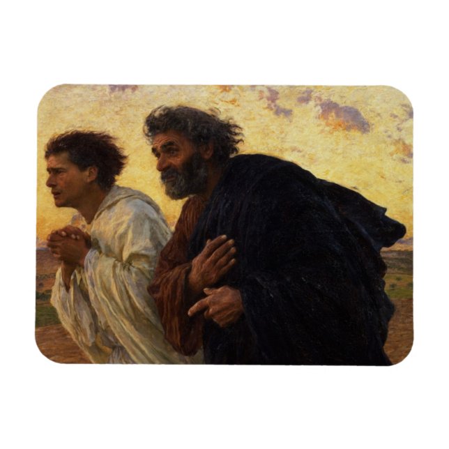 Disciples Peter och John Running Magnet (Horisontell)