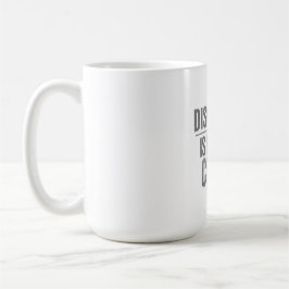 Disciplin är mitt dagliga val – motivation för kon kaffemugg