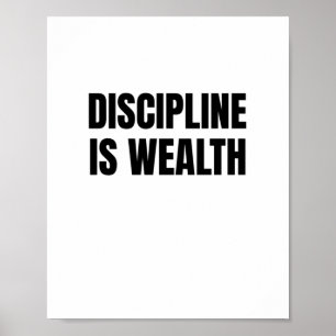 Disciplin är välstånd poster