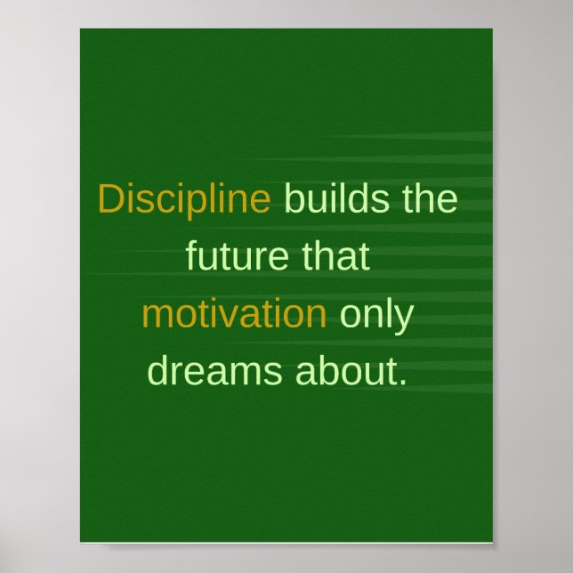 Disciplin bygger framtiden  poster (Framsidan)