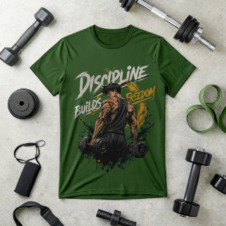 Disciplin Bygger Frihet Gym T-Shirt | Motivation