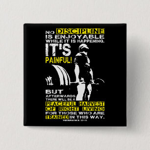 DISCIPLIN - Dold Workout Motivational Knapp
