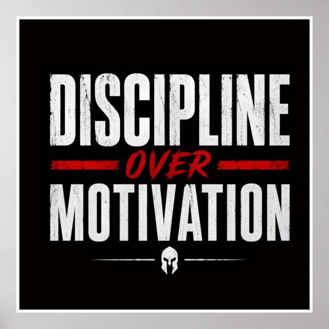 Disciplin före motivation  poster (Framsidan)