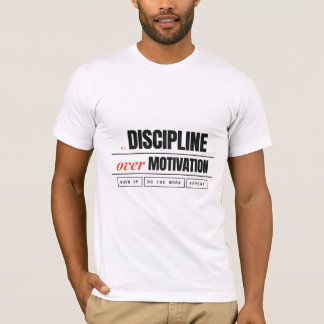 Disciplin före motivation Retro Fitness Bella Can T Shirt