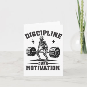 Disciplin framför motivation Gym Motivationstränin Kort