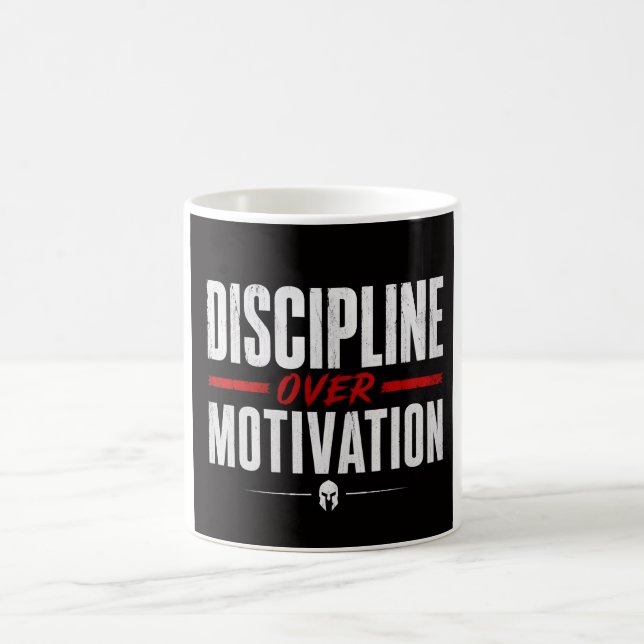 Disciplin framför motivation  kaffemugg (Center)