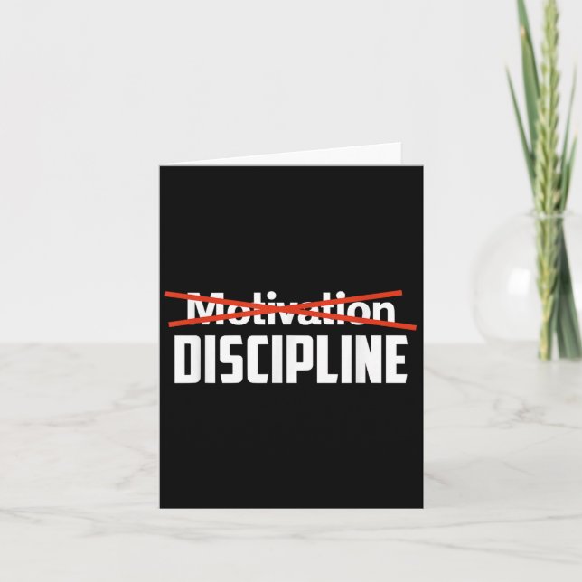 Disciplin framför motivation Sigma slipset Resiste Kort (Framsida)