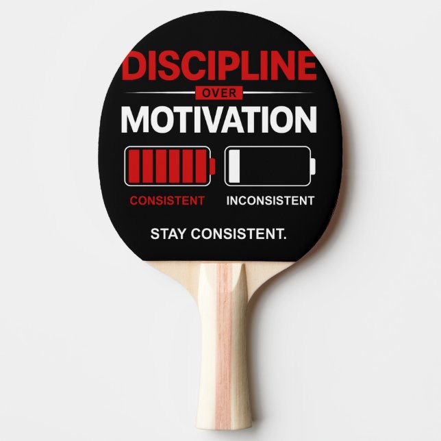 Disciplin framför motivation – Var konsekvent | Se Pingisracket (Framsidan)