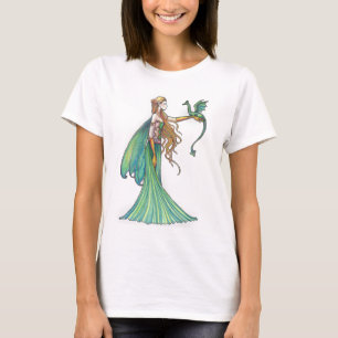 Disciplin Grön Älv Drakon av Molly Harrison Tee Shirt