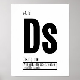 Disciplin - Grundläggande Inslag för framgång Poster
