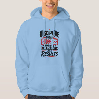 Disciplin Idag Framgång Imorgon Typsnitts T-Shirt Hoodie