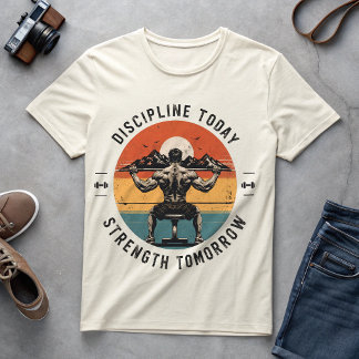 Disciplin Idag Styrka I Morgon Vintage Gym T Shirt
