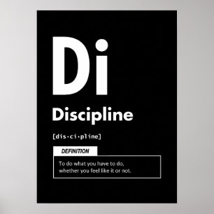 Disciplin - Inslag för framgång - Motivering Poster