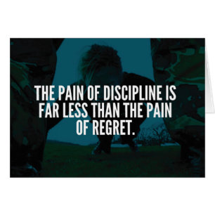 Disciplin - inspiration för arbetsmiljön hälsningskort