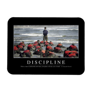 Disciplin: Inspirera citationstecken Magnet