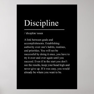 disciplin, motivation, citat, gym, inspiration, f poster