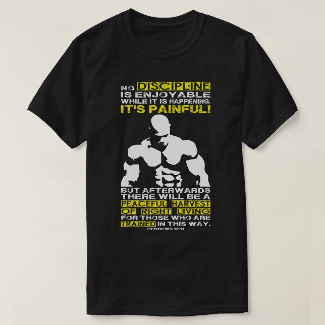 DISCIPLIN - Motivering till boskapsbyggande T Shirt (Design framsida)