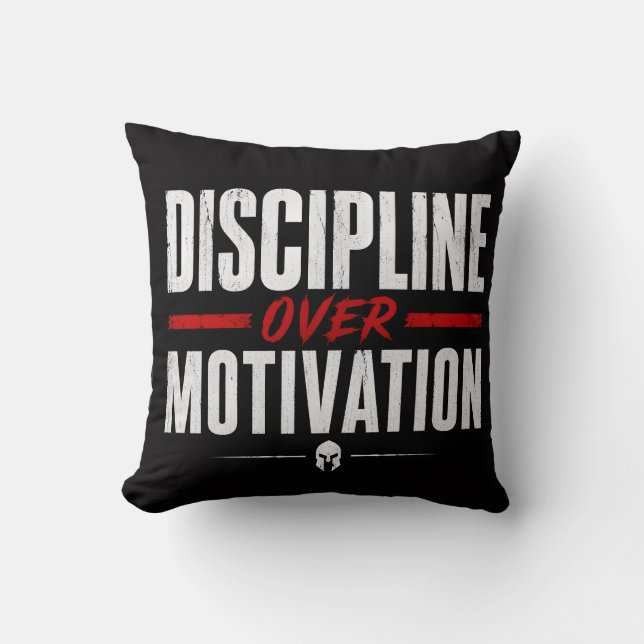 Disciplin över motivation kudde (Framsida)