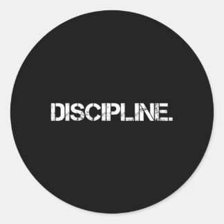 Disciplin Runt Klistermärke