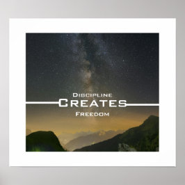 Disciplin Skapar Frihet Poster