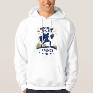 Disciplin Skapar Legender Tröja – Motiverande Hoodie