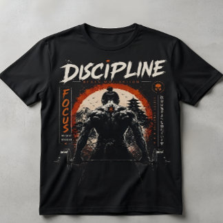 Disciplin Slår Motivation Samurai Gym T-Shirt | 
