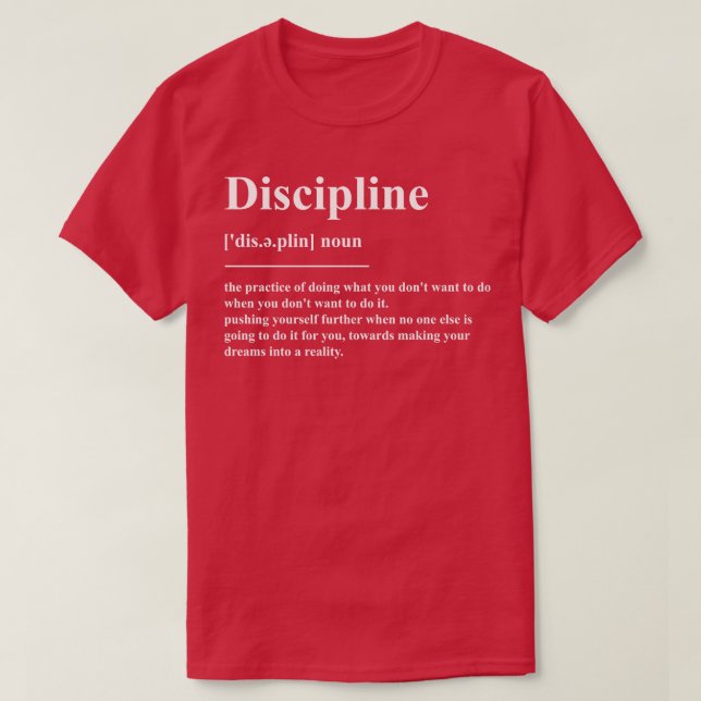 Disciplinär definition t shirt (Design framsida)