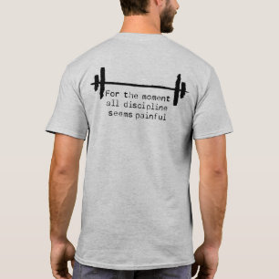 Disciplinär T-shirt med grov svart text