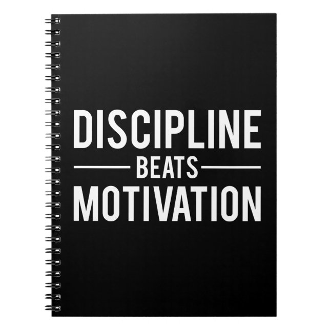 Disciplinära åtgärder för motivation - inspiration anteckningsbok (Framsidan)