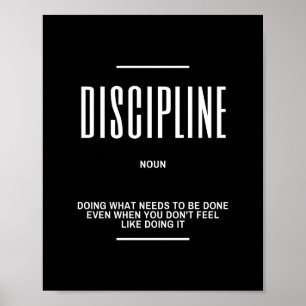 DISCIPLINE-definitionsoffert - inspirationsofferte Poster