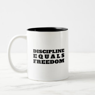 Discipline Equal Freedom - Jocko Willink Två-Tonad Mugg