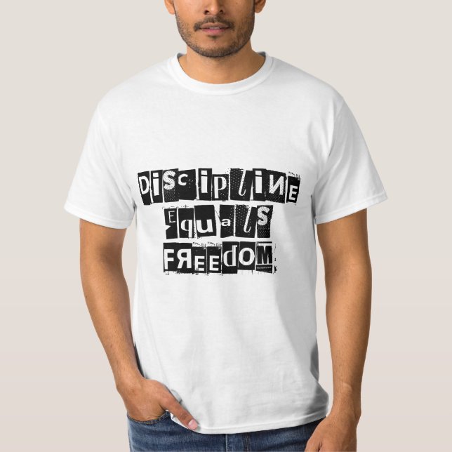 Discipline Equal Freedom T-Shirt för manar (Framsida)