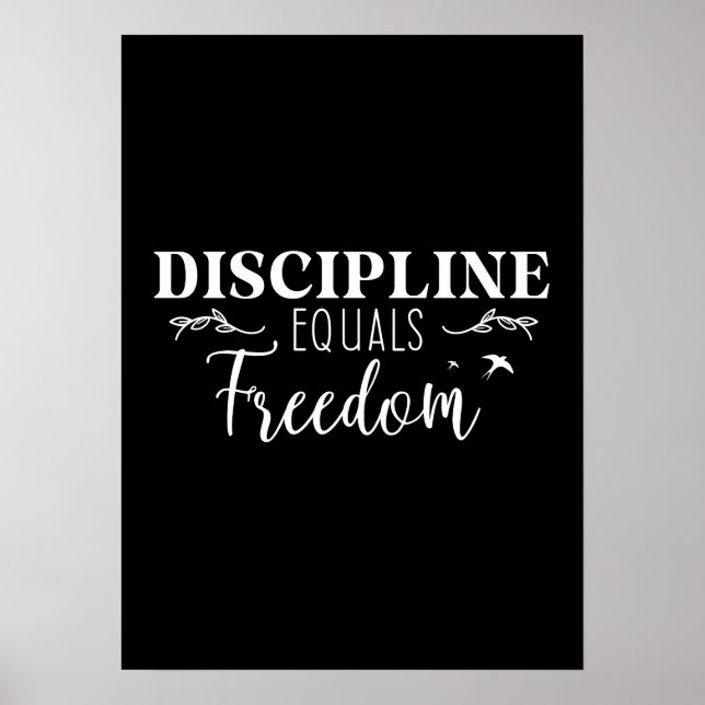 Discipline Equals Freedom - Gym, Success, Hustle Poster (Framsidan)