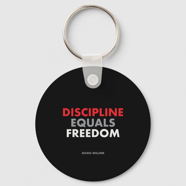 "Discipline Equals Freedom" Jocko Willink Nyckelring (Framsida)