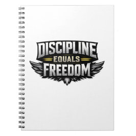 Discipline Equals Freedom – Motivational Design  Anteckningsbok