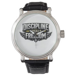 Discipline Equals Freedom – Motivational Design  Armbandsur
