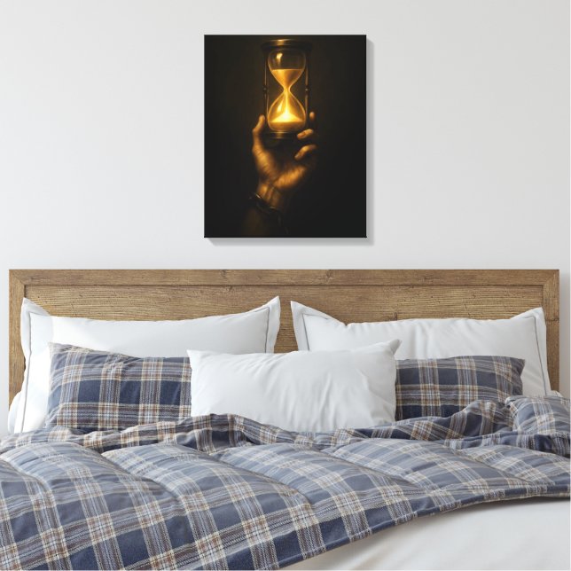 Discipline Over Comfort Canvas Print (Insitu (sovrum))