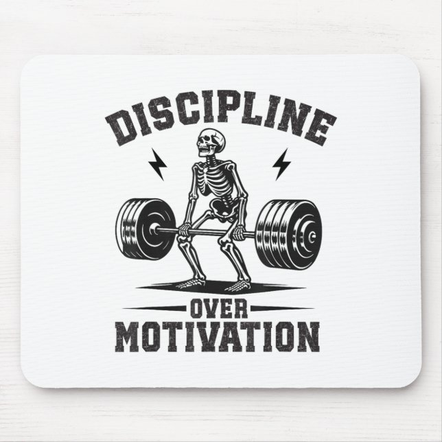 Discipline Over Motivation Gym Motivational Traini Musmatta (Framsidan)